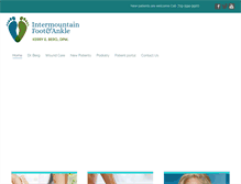 Tablet Screenshot of painfreefootcare.com